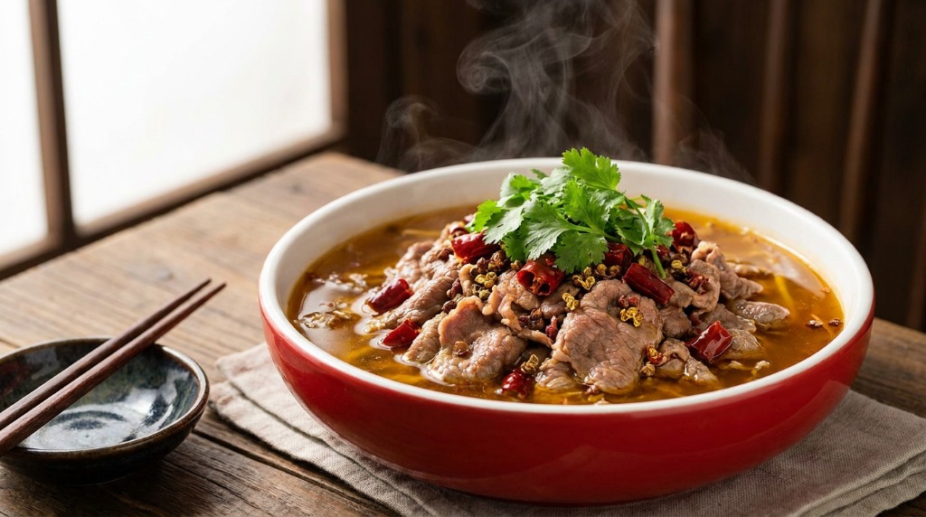 Sichuan Boiled Beef (Shui Zhu Rou) 水煮牛肉