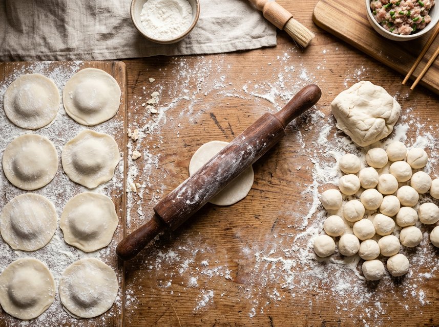 Step 3: Divide the Dough and Roll the Skins