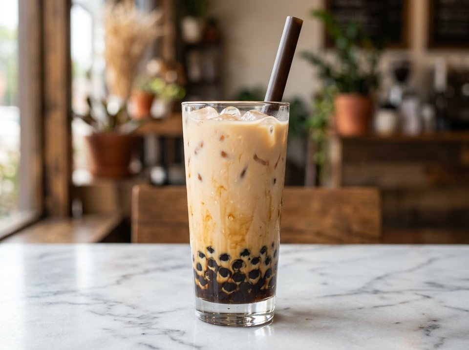 Step 6: Pour Milk Tea and Serve