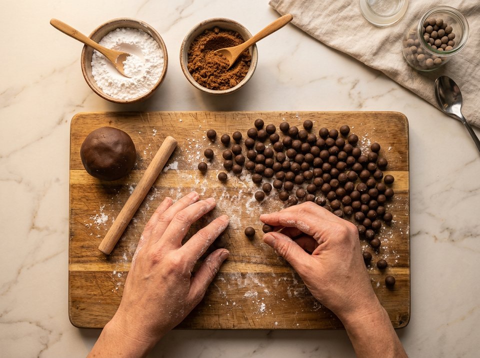 Step 1: Make and Roll the Tapioca Pearls