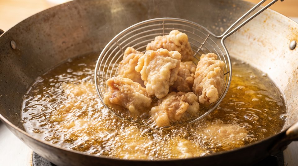 Step 2: Double-Fry the Chicken