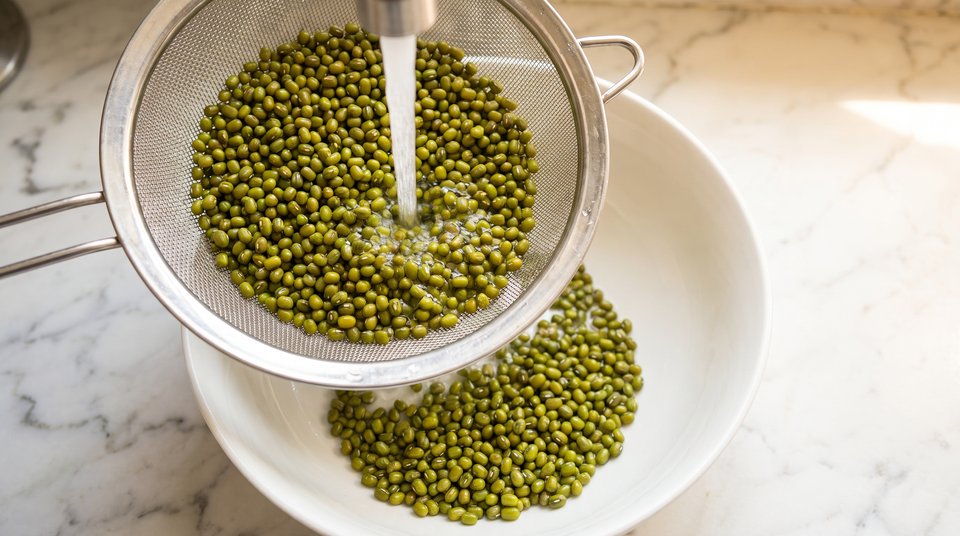 Step 1: Rinse and Soak the Mung Beans