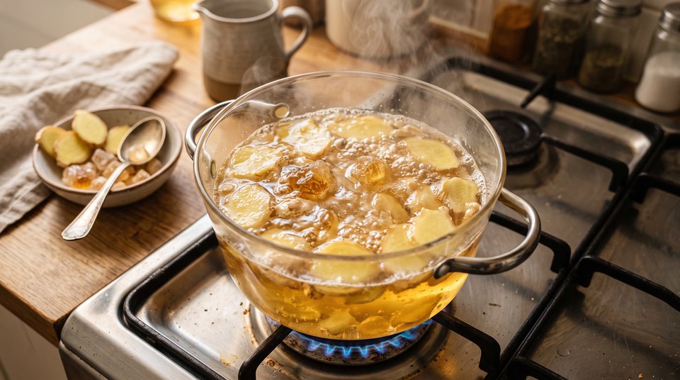 Step 5: Make the Sweet Ginger Soup