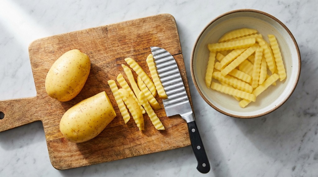 Step 1: Peel and Cut the Potatoes