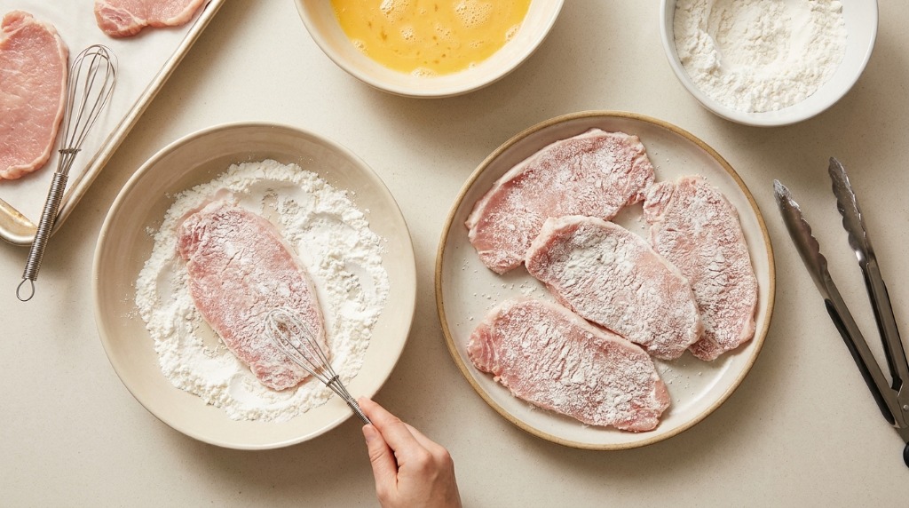 Step 3: Coat the Pork Slices