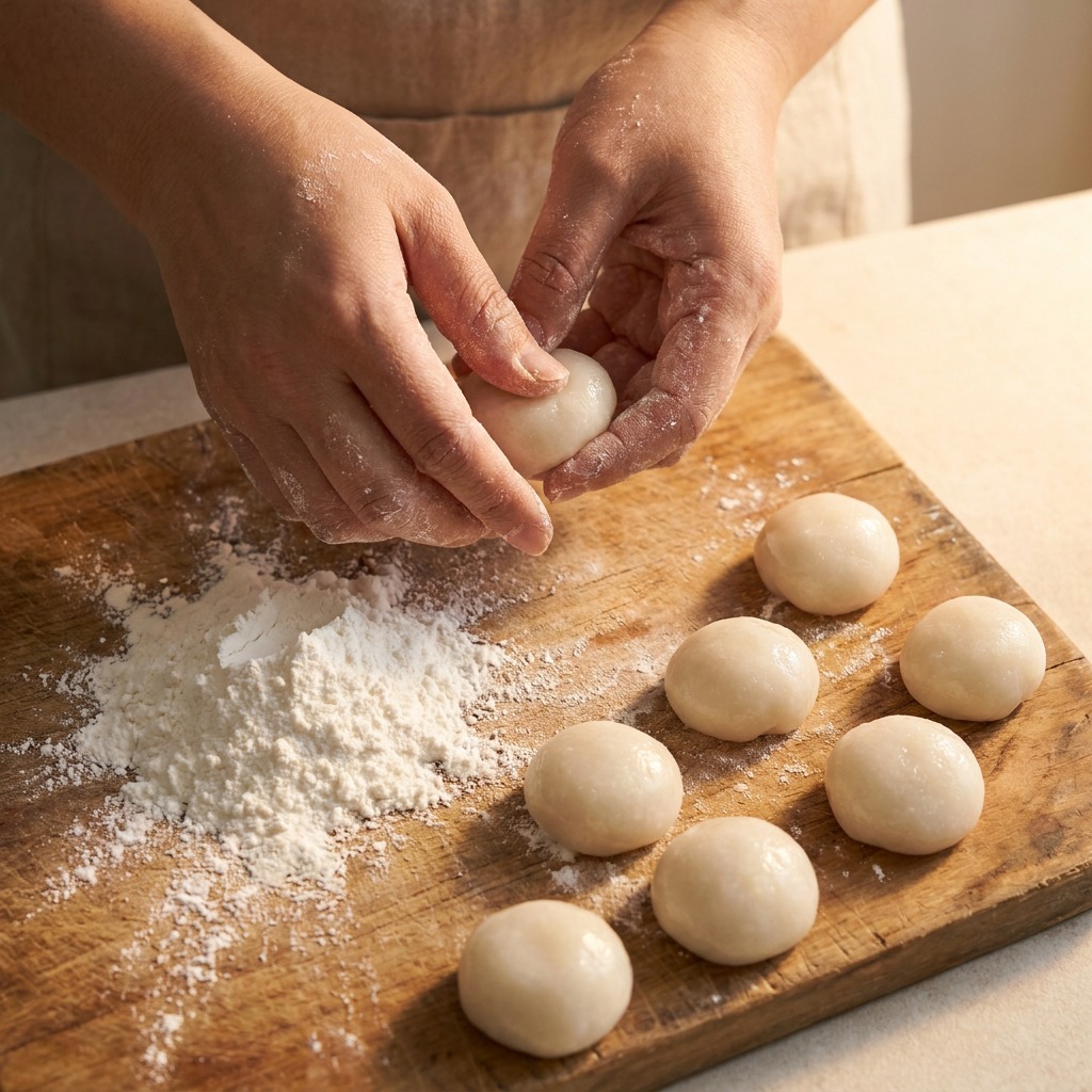 Step 1: Make the Sticky Rice Dough