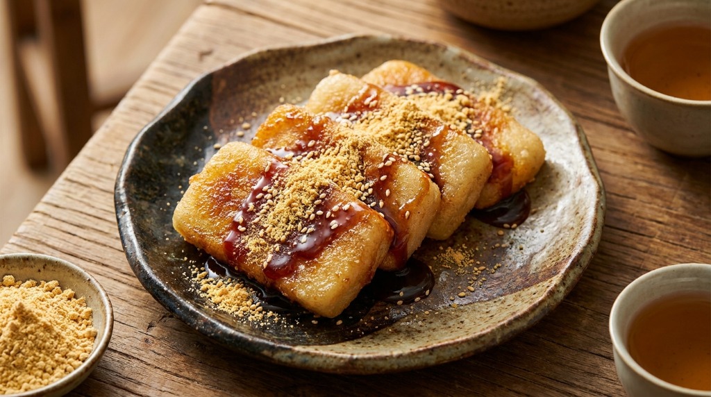 Red Sugar Rice Cakes (Hong Tang Ci Ba) 红糖糍粑