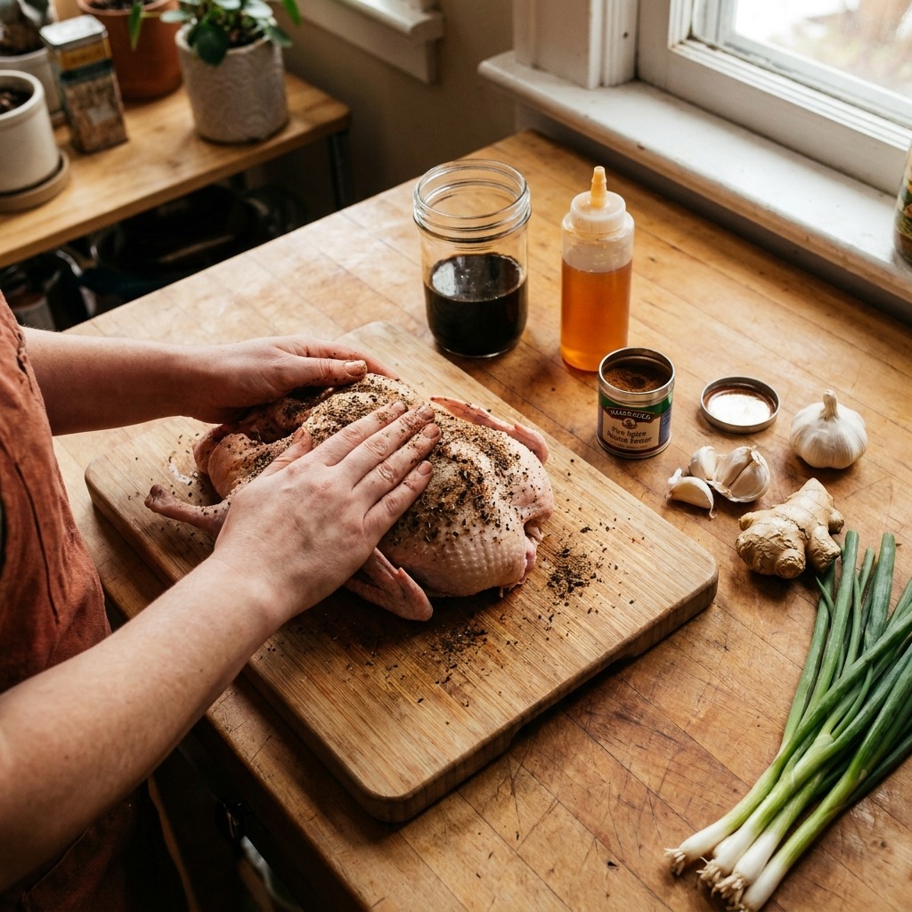 Step 1: Season and Marinate the Duck