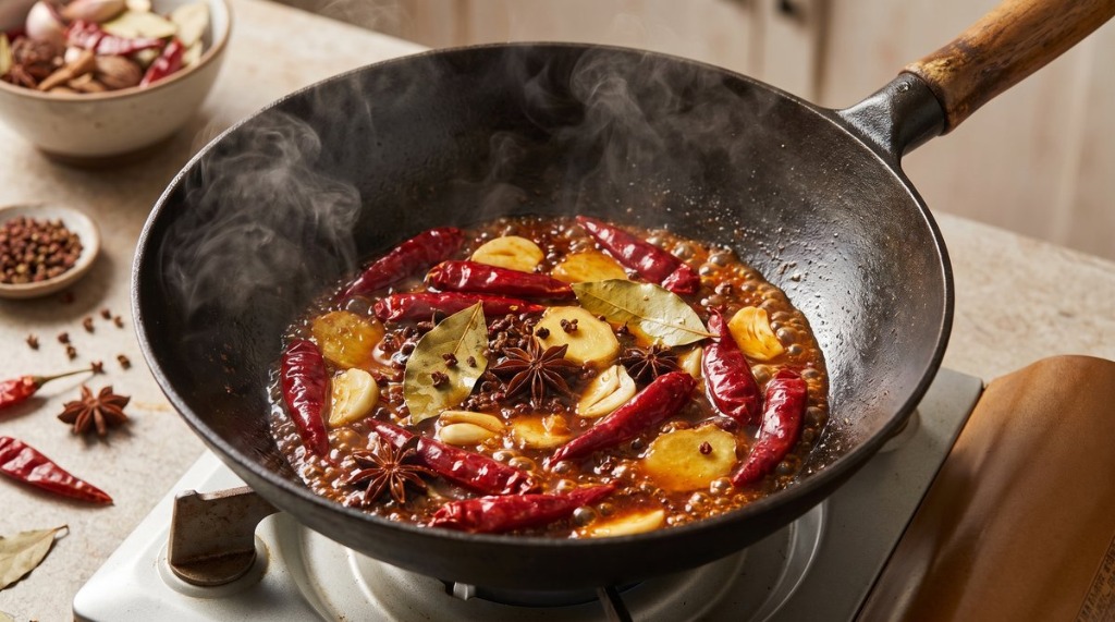 Step 2: Stir-Fry the Aromatics
